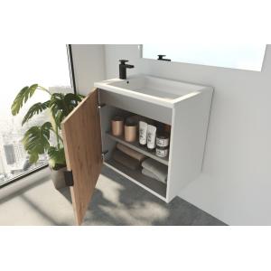 MUEBLE PETIT 50 DE 1 PUERTA SUSPENDIDO + LAVABO - Imagen 2